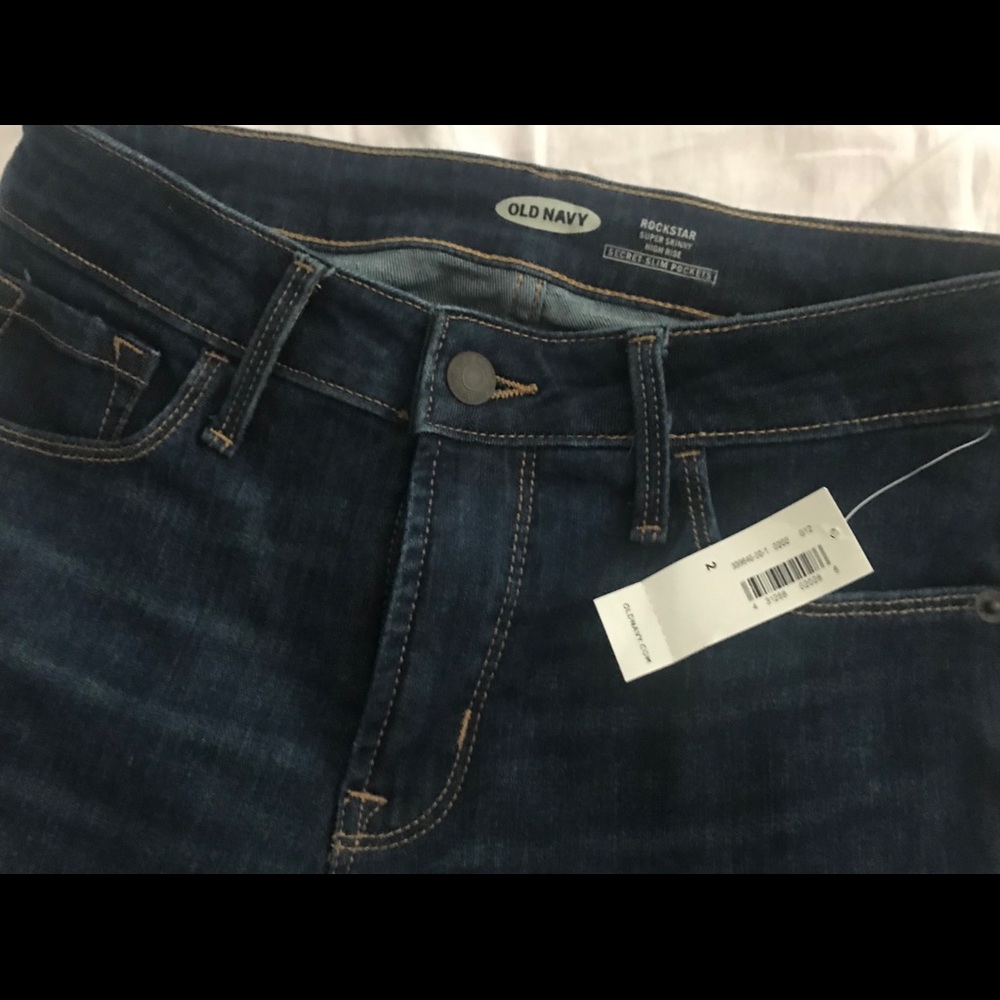 NWOT old navy high rise super skinny jeans